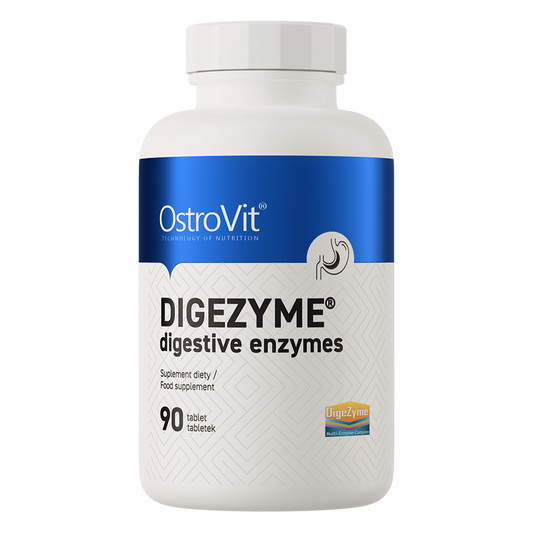 OstroVit Digezyme Fordøyelsesenzymer 90 tabletter Preparat som inneholder fordøyelsesenzymer i form av DigeZyme®-komplekset.