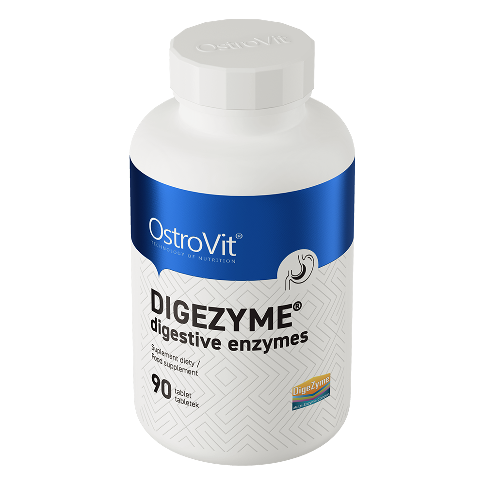 OstroVit Digezyme Fordøyelsesenzymer 90 tabletter Preparat som inneholder fordøyelsesenzymer i form av DigeZyme®-komplekset.