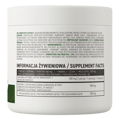 OstroVit Ekstrakt av kinesisk kordyseps 50 g naturlig