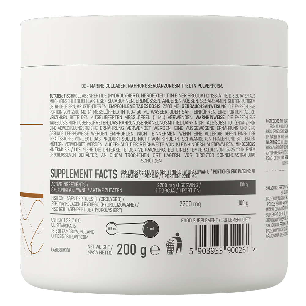 OstroVit Marine Kollagen 200g Naturlig