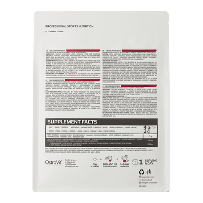 OstroVit Monohydrat Kreatin 500g  Kirsebær