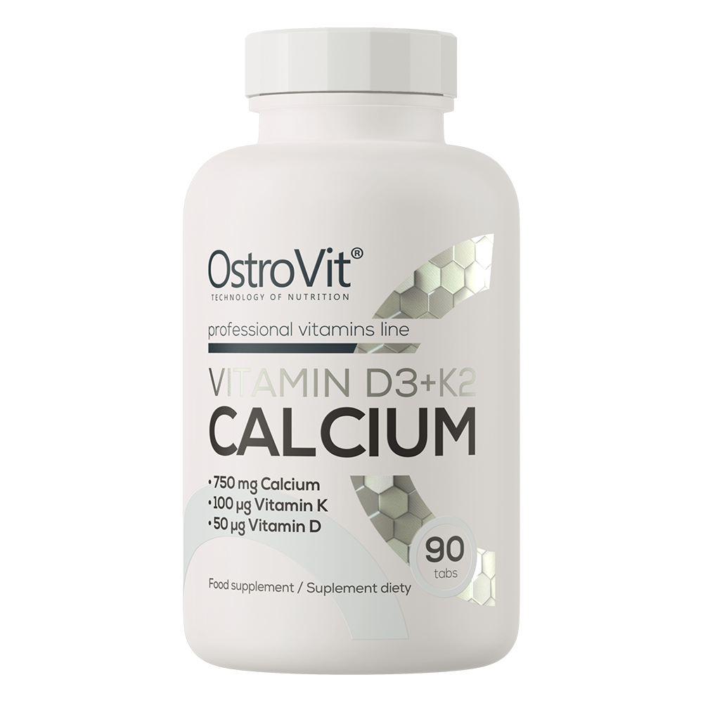 OstroVit Vitamin D3 + K2 + Kalcium 90 tabs