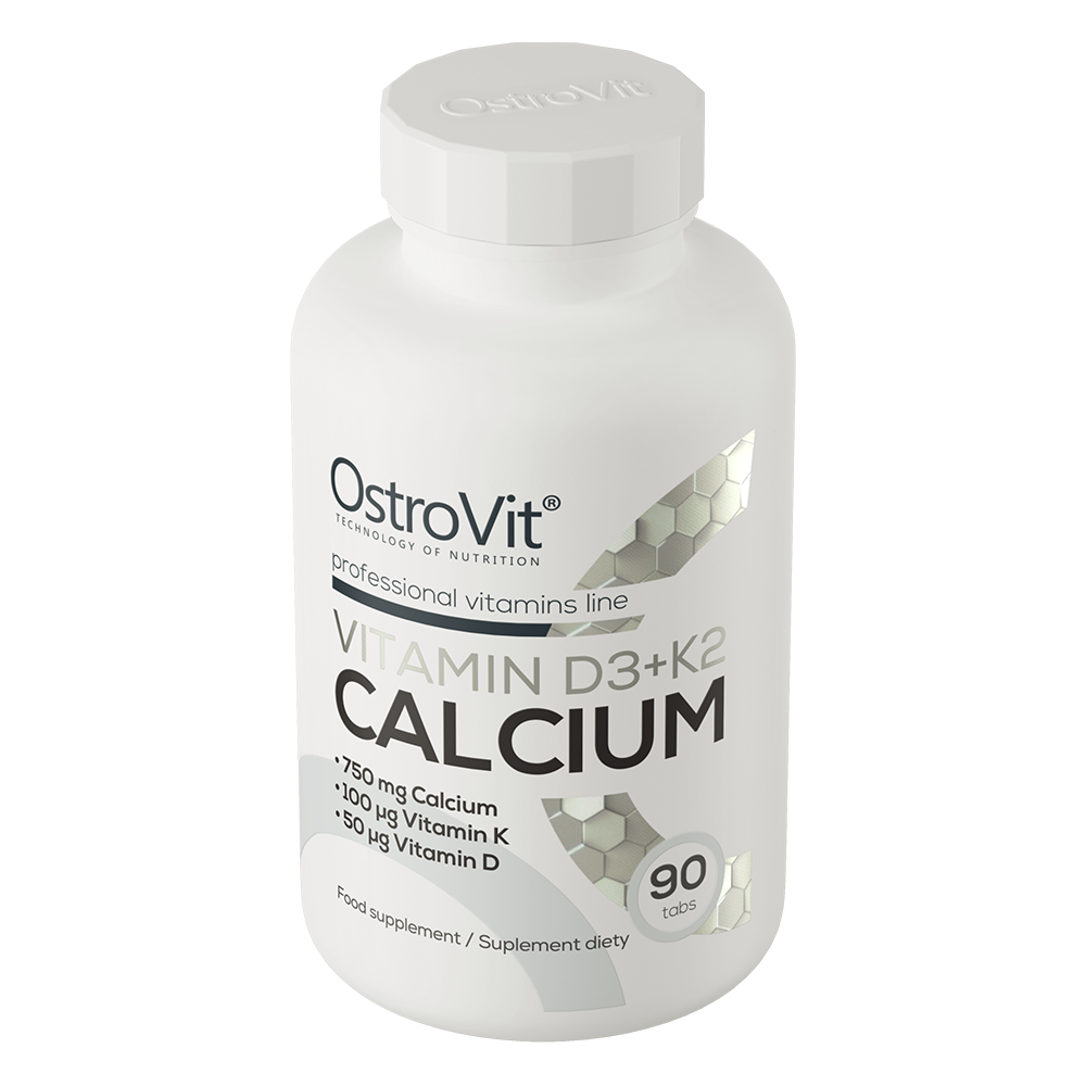 OstroVit Vitamin D3 + K2 + Kalcium 90 tabs