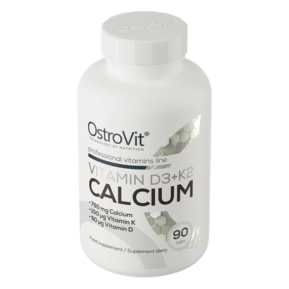 OstroVit Vitamin D3 + K2 + Kalcium 90 tabs