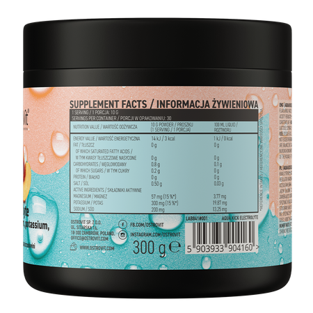 OstroVit Aqua Kick Elektrolytter 300 g